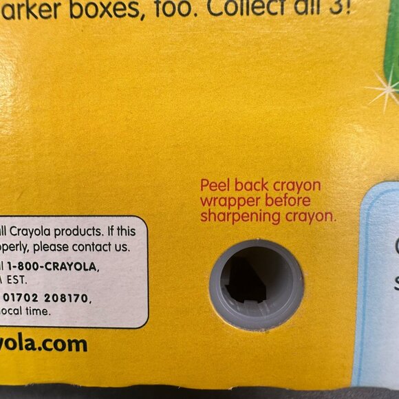 Crayola Crayons 50th Birthday Edition 64 Unopened Box Built In Sharpener 2008 - Picture 8 of 11